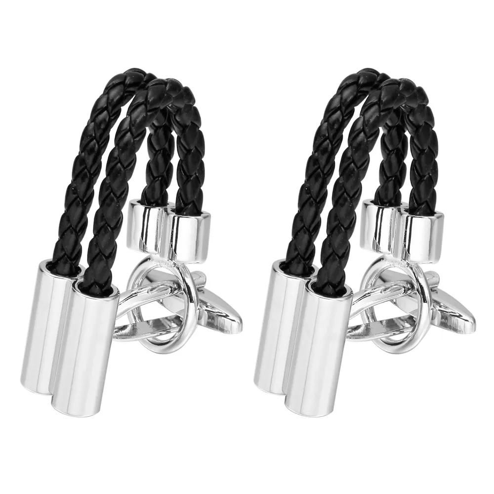 Fashion brown black blue two dimensional rope Cufflinks French long sleeve shirt nail accessories | Украшения и аксессуары