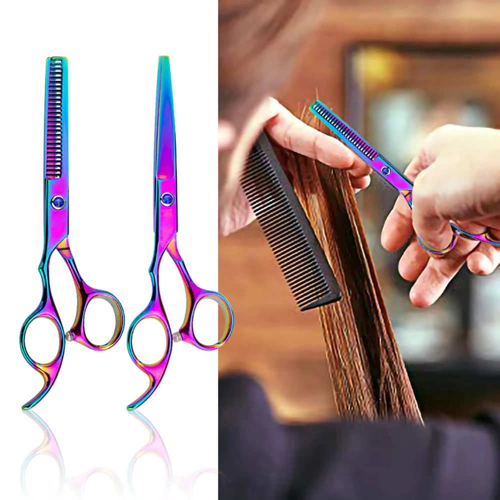 

7 Pcs Professionele Kappers Schaar Kit Haar Snijden Schaar Kapper Salon Kapper Tool Staart Kam Cape Haar Snijder Kam Set