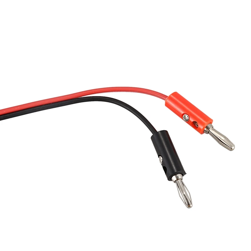 Hot Sale 2 Pair Alligator Test Lead Clip to Male Banana Plug Cord Cable 1M Red+Black | Обустройство дома