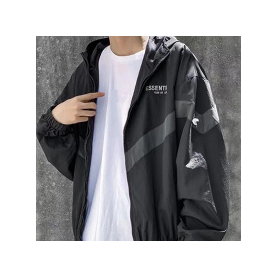 

2021 Spring And Autumn Men's And Women's Luxury Fashion Letter Reflective Woven Jacket Zipper Jacket