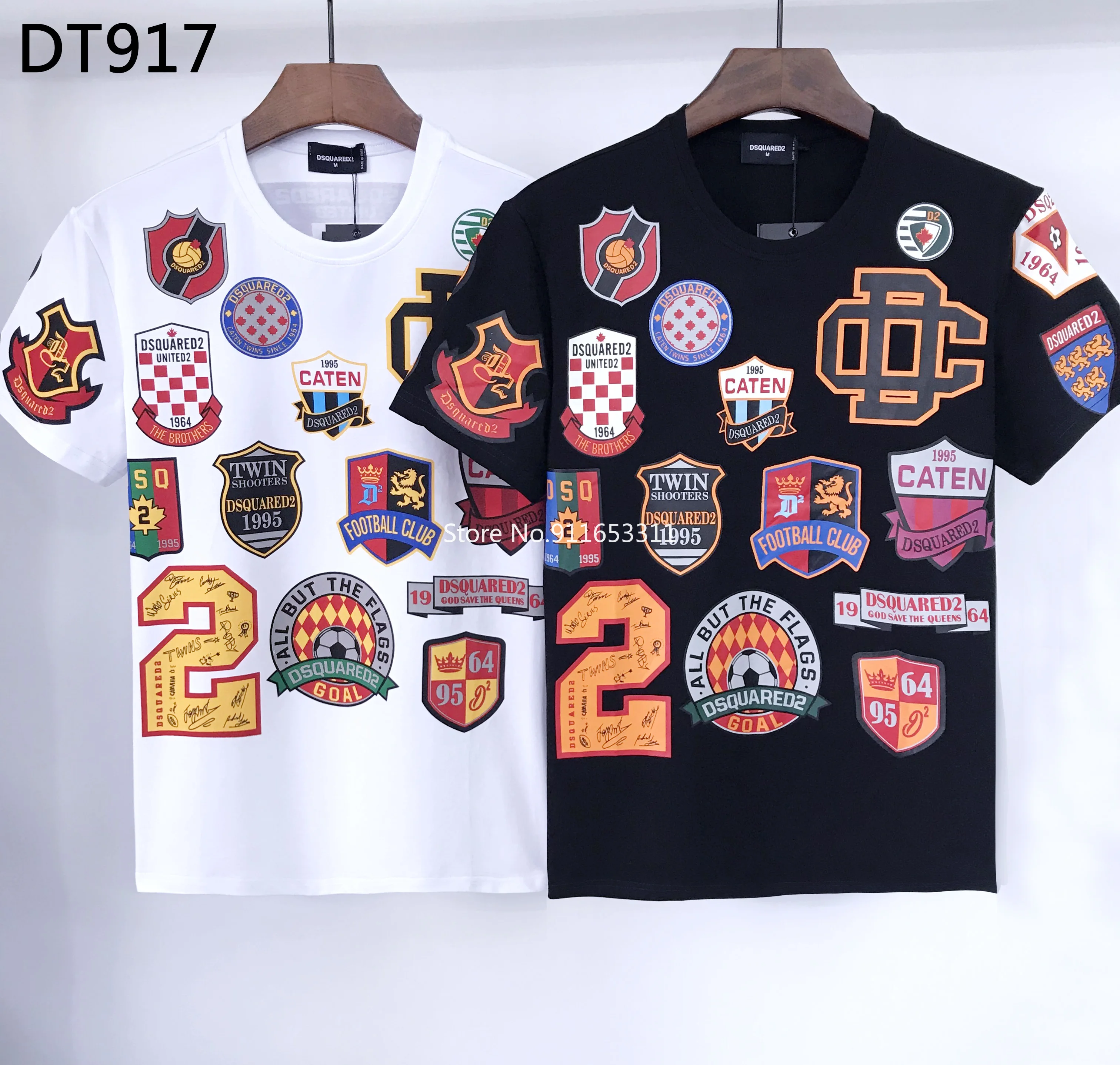 Новинка 2021 мужская и женская футболка с коротким рукавом круглым вырезом модели