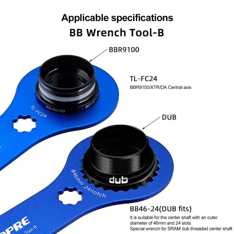 

BIKE DUB BB Bottom Brackets Wrench Integrated Crankset Removal And Installation Tool For BB51 BB52 Bicycle Tool Spanner QM