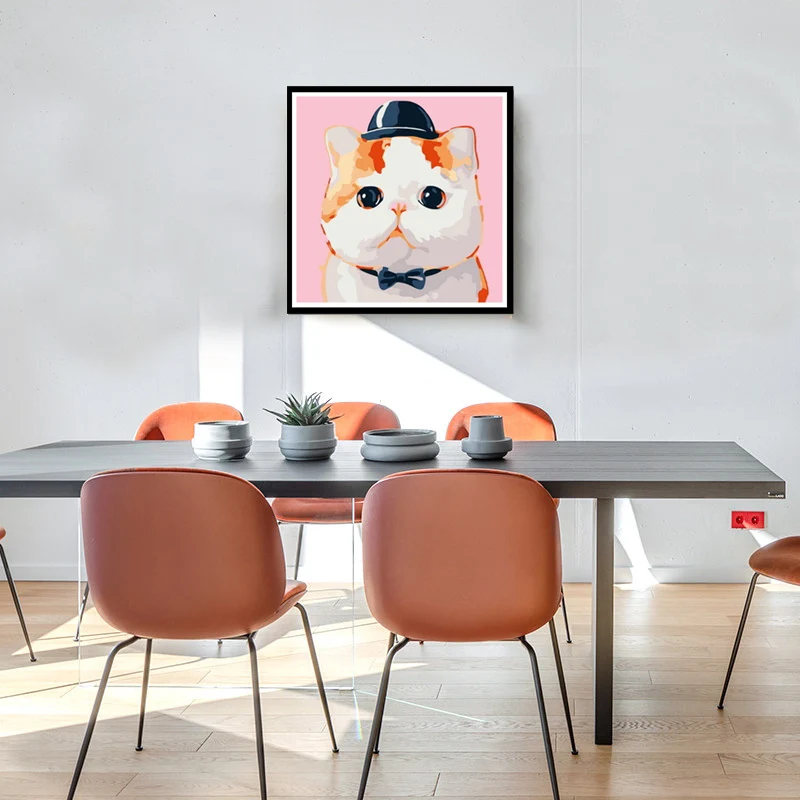 20x20 см DIY краски ing милые животные кошки стены уникальный детский подарок ребенок