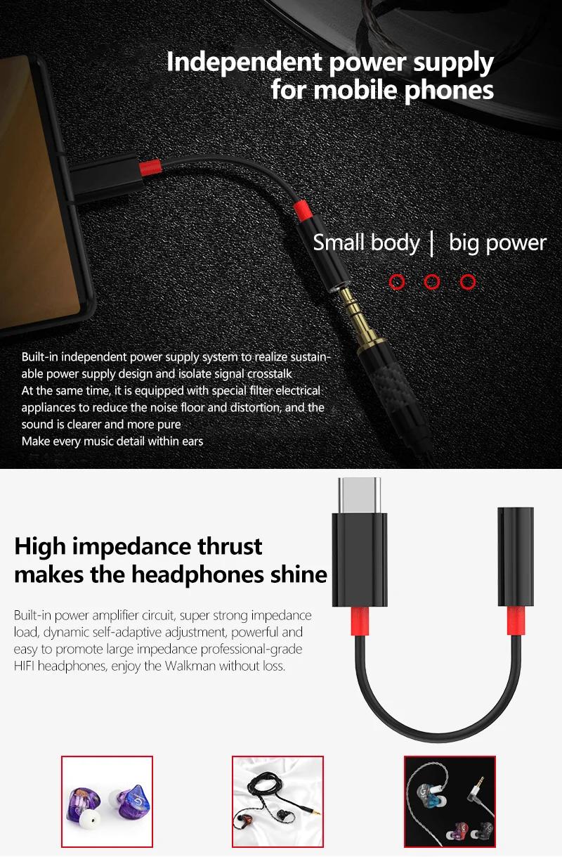 Цифровой Кабель адаптер GuideRay CL06T с разъемом Type c на 3 5 мм для KZ ZSX ZS10PRO ZSNPRO BL03