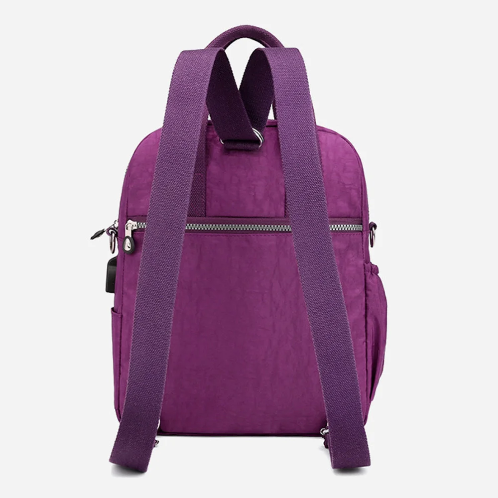 Водонепроницаемый удобный нейлоновый рюкзак для женщин и подростков школьный с