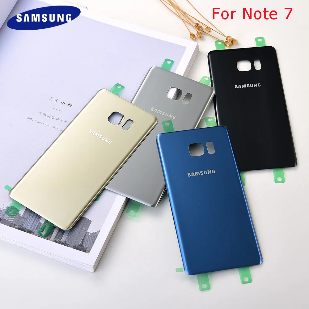 Оригинальный чехол для Samsung Galaxy Note7 Note FE 7 N930 N930F N935 задняя крышка из стекла задней