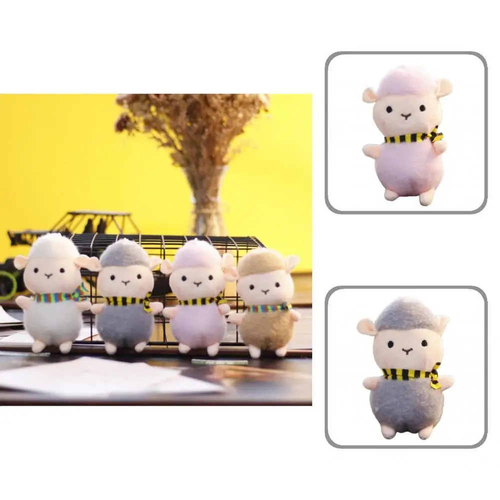 

Забавная мягкая овечка кукольный брелок Подвеска плюшевая кукла приятный для кожи орнамент