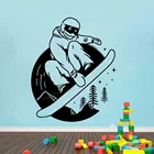 Наклейка на стену сноуборд Зимний спорт экстремальный спорт доска мотивация здоровая Наклейка на стену домашний декор комнаты искусство виниловая наклейка B207
