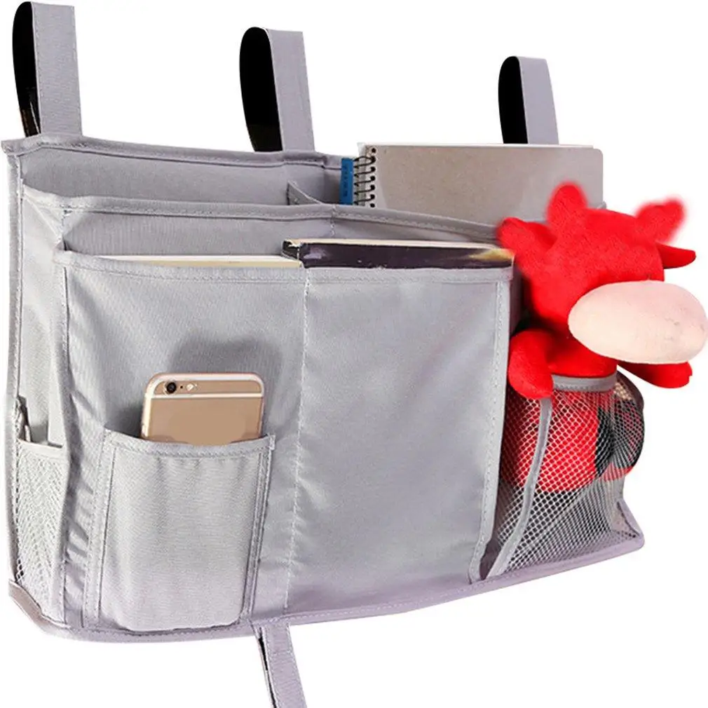 

Bedside Hanging Organizer Pocket Storage Bag Wardrobe organizer oxford cloth Bedroom Magazine tote Storage Organizador Pouch