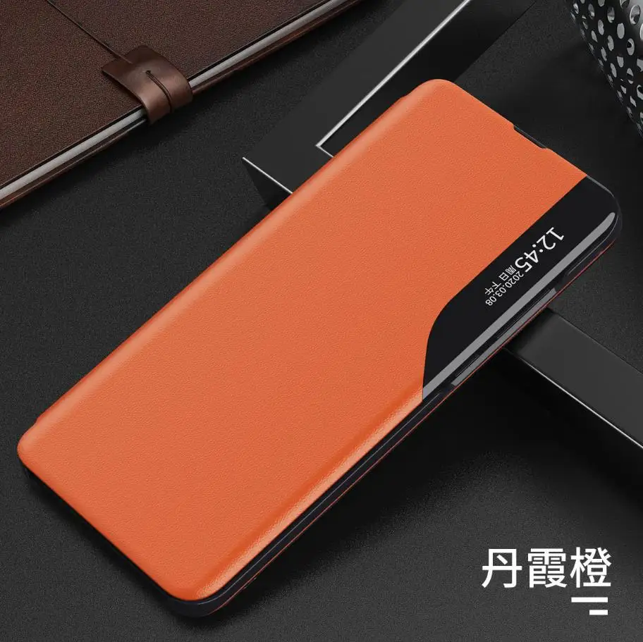 Кожаный чехол книжка с окошком для Samsung Galaxy S20 FE S8 S9 S10 Plus Note 10 Lite 9 8 20|Бамперы| |