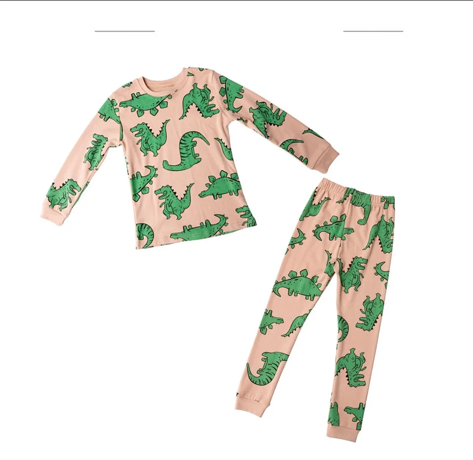 Г. Осенне-зимние детские пижамы с рисунком динозавра для мальчиков, одежда для сна детские пижамы хлопковые пижамы с длинными рукавами для маленьких мальчиков