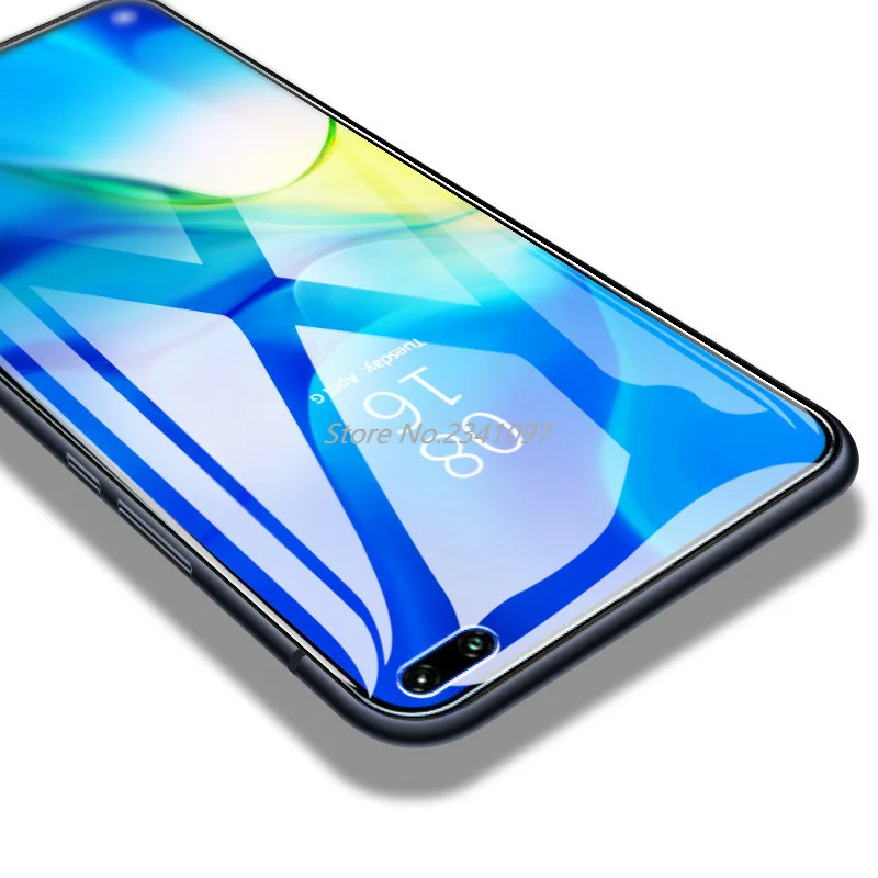 

9H Tempered Glass For HuaWei P40 lite Y9S Y7 Prime 2021 Screen Protector For View 30 Pro Nova 7i 6 SE P40 liteE Protective Film