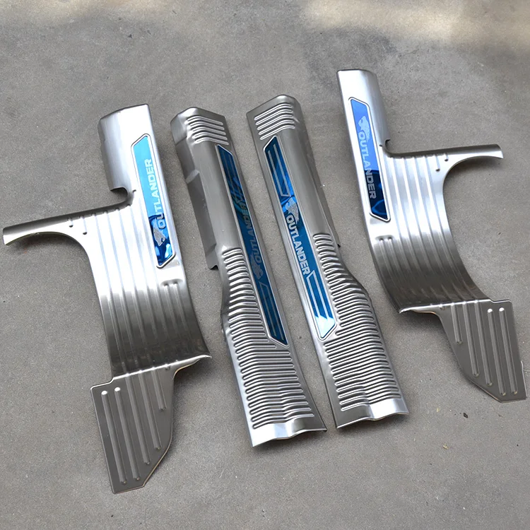 

For Mitsubishi Outlander 2013-2018 High-quality stainless steel Scuff Plate/Door Sill and Rear bumper Protector Sill Car-Styling