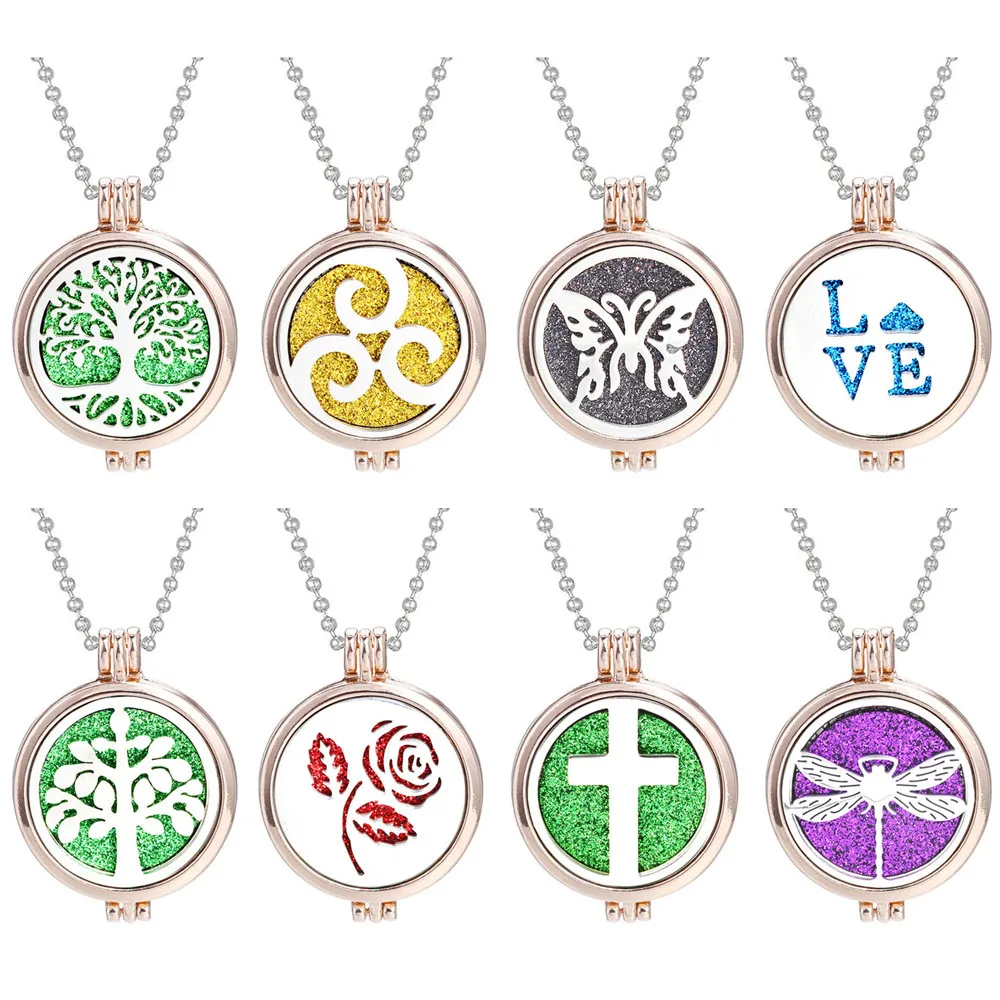 Новое Древо жизни ароматерапия из нержавеющей стали ожерелье открытый медальон