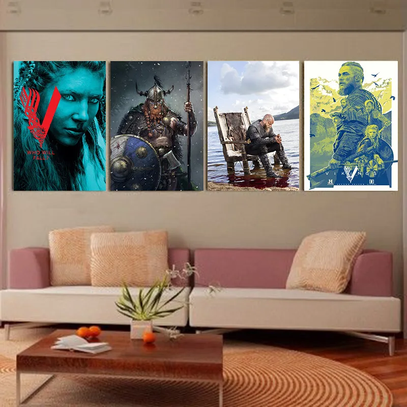 

Classic Tv Series Show Vikings Canvas Painting Posters Painting Home Decor Modular Poster Bedroom Kids Decorative