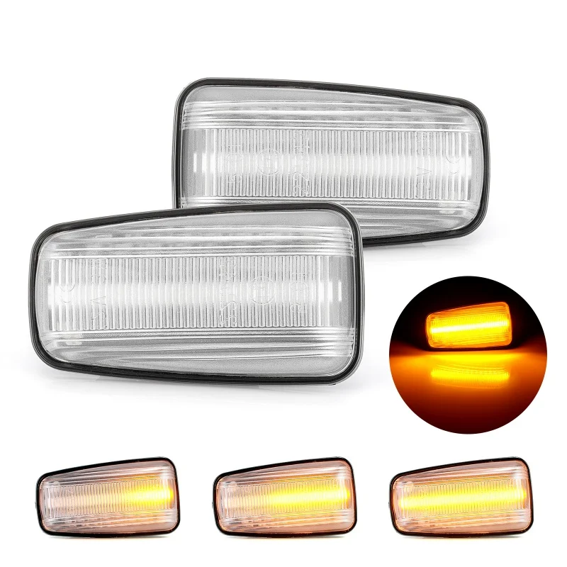 Transparent shell Для peugeot 306 106 406 806 Expert Partner для Citroen Berlingo Jumpy Saxo Xantia XM Динамический светодиодный указатель Поворота Боковой габаритный светильник - Испускаемый цвет: Transparent shell