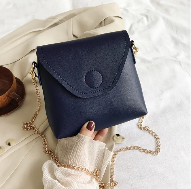 

Fashion newest design women's small bag flap candy color messenger shoulder bag cross body women's cute bag chain 154
