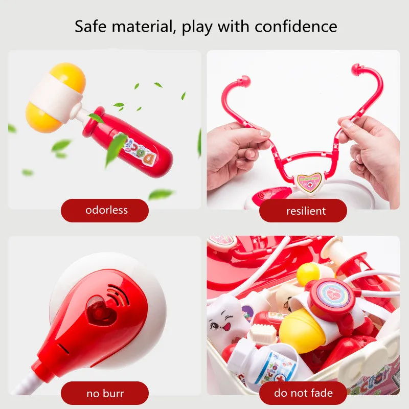 Набор игрушек для ролевых врачей детей имитация медицинского оборудования