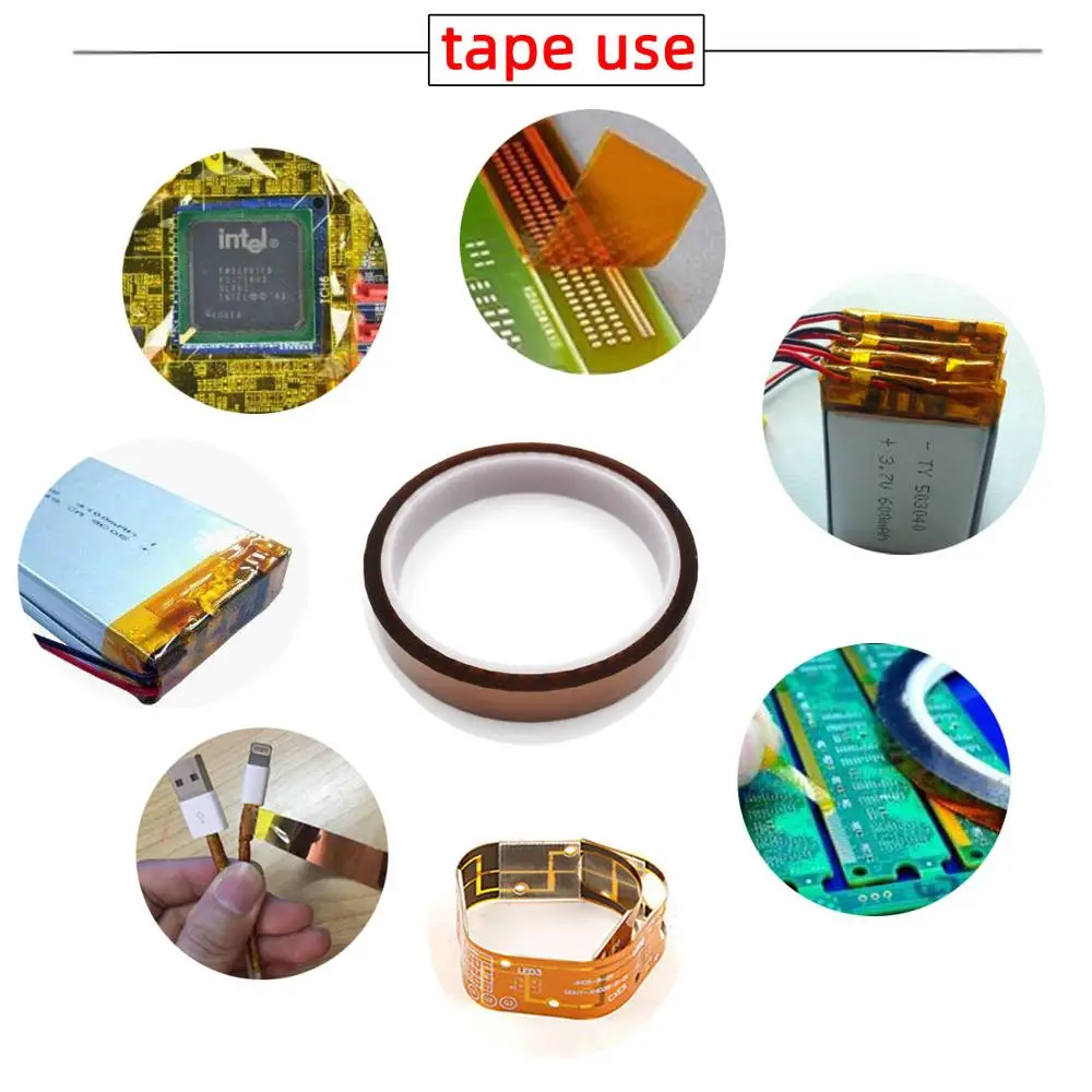 Высокотемпературная теплоизоляционная Лента BGA kapton термоизоляционная клейкая
