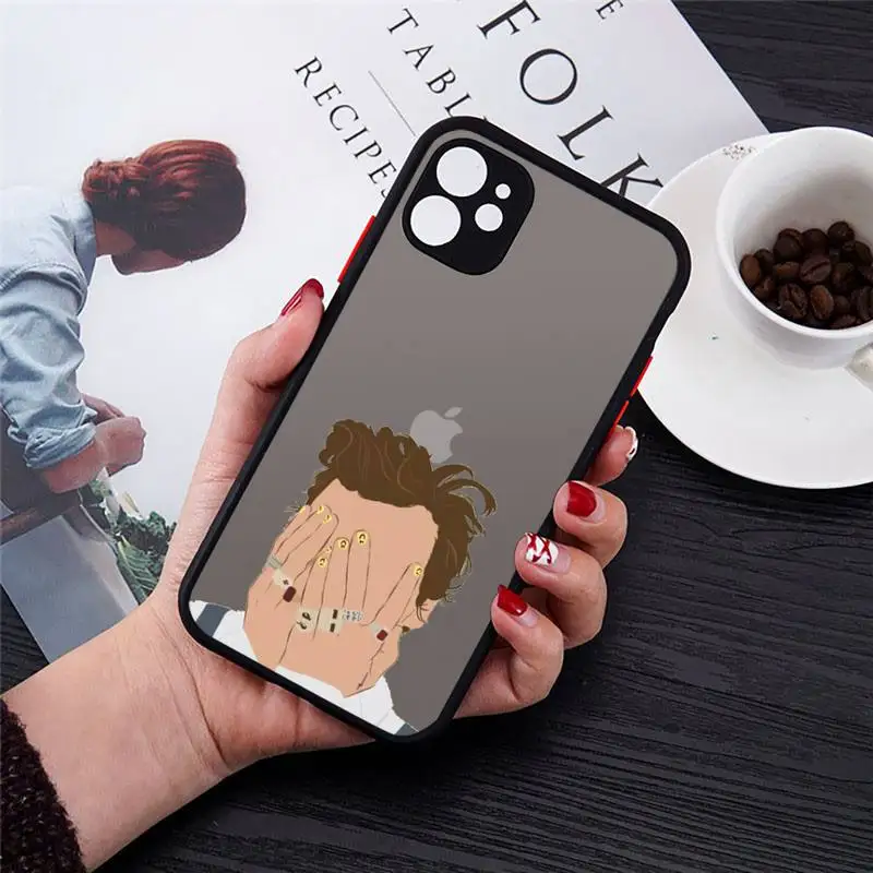 

harry style Phone Cases Matte For iPhone 12 Mini 11 Pro XR XS Max 7 8 Plus X Hard PC Back Cover