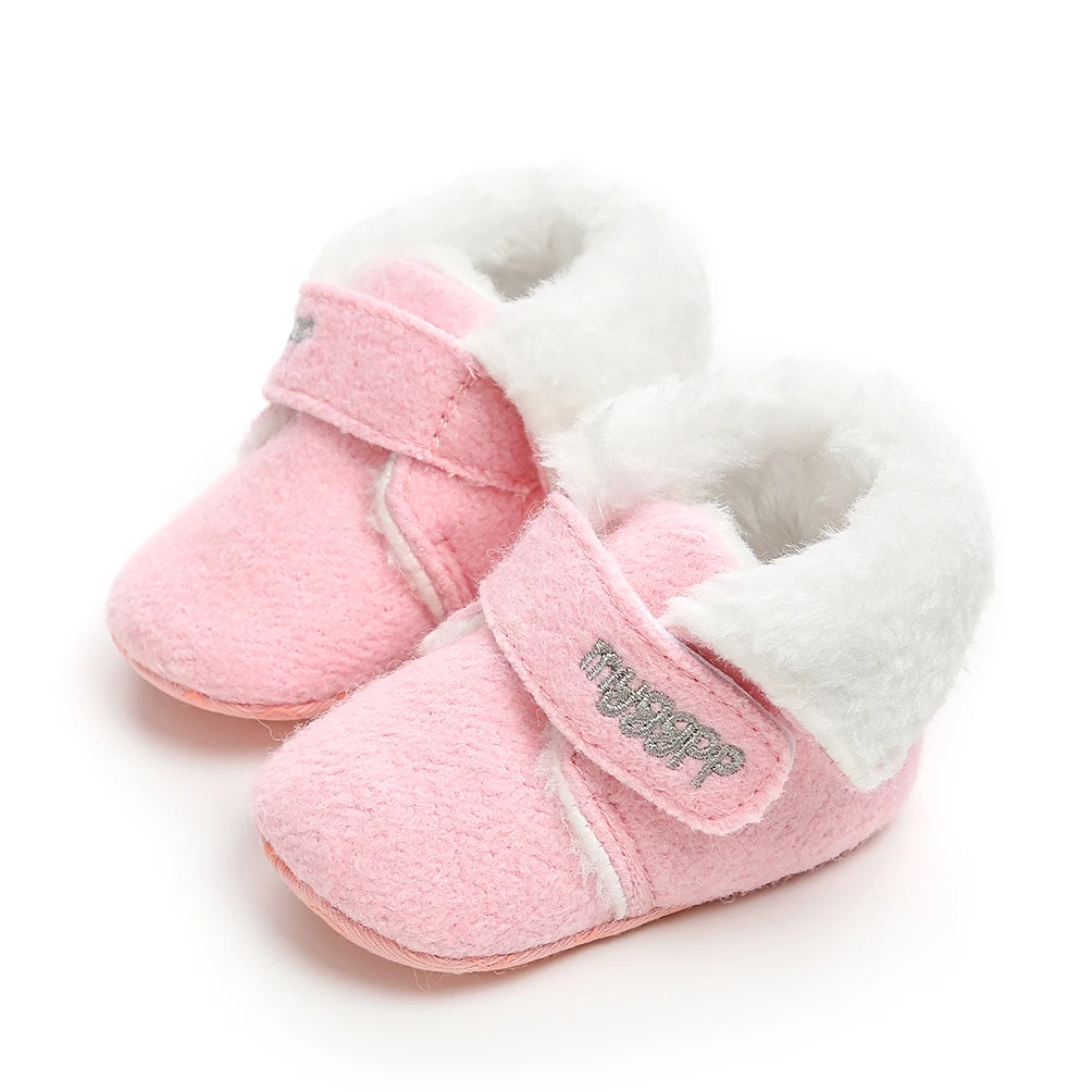 Зимние сапоги для маленьких девочек обувь новорожденного сезон осень-зима