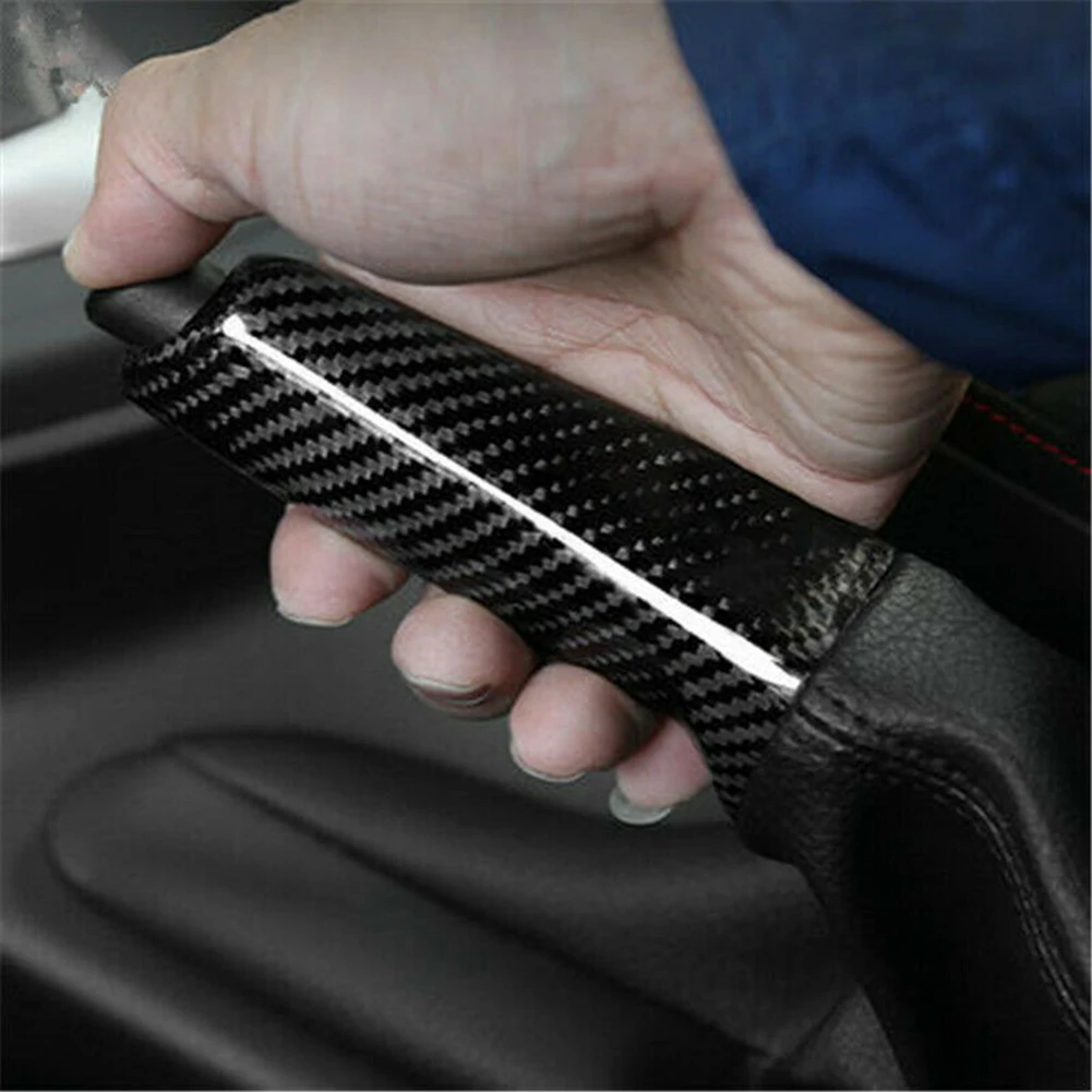 

Car Carbon Fiber Handbrake Grip Cover Trim Fit For BMW E90 E60 F30 2005-2017 Car Styling Accessories