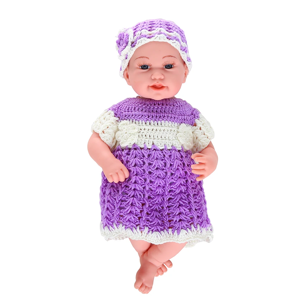 Кукла реборн электрическая 45 см силиконовый свитер| |