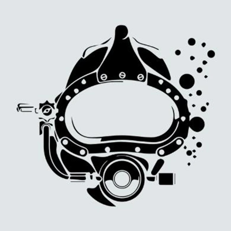 Черная/Серебристая забавная маска для подводного плавания и дайвинга