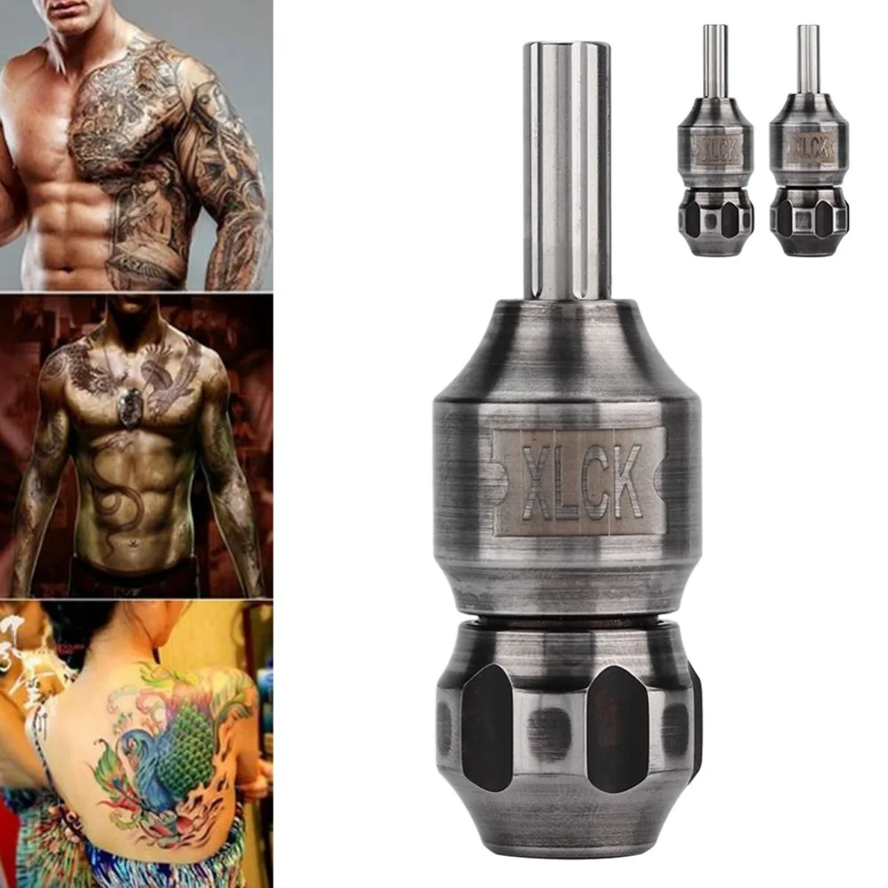 

2019Newest 25mm 28mm Black Steel Anti-slip Self-locking Tattoo Grip Tube Tattoo Machine Gun Handle Grips Tools Tattoos Supplies