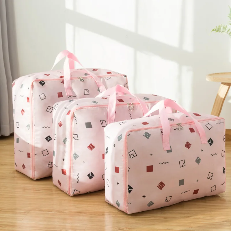 

Three Piece Quilt Clothes Storage Bag Medium Large Extra Large Combination Luggage Organizer Bag Oxford Clothes Packaging Bag