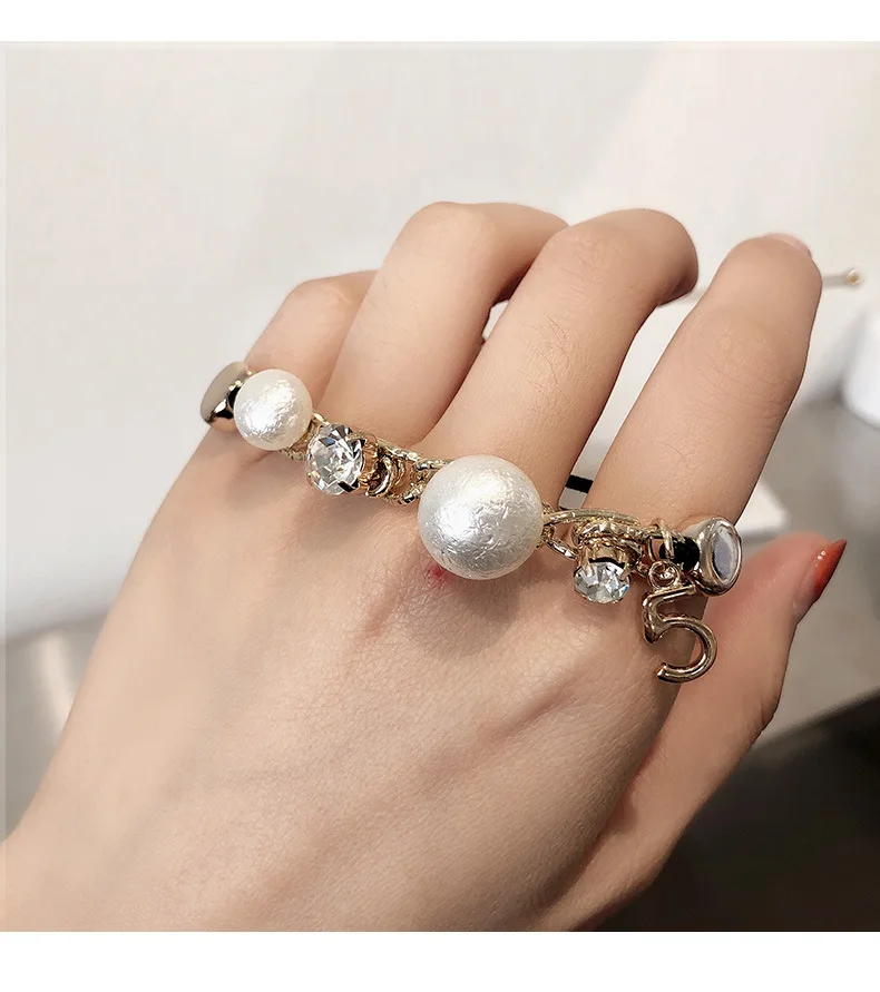 Изысканная жемчужная Женская резинка для волос простая хвоста корейский стиль