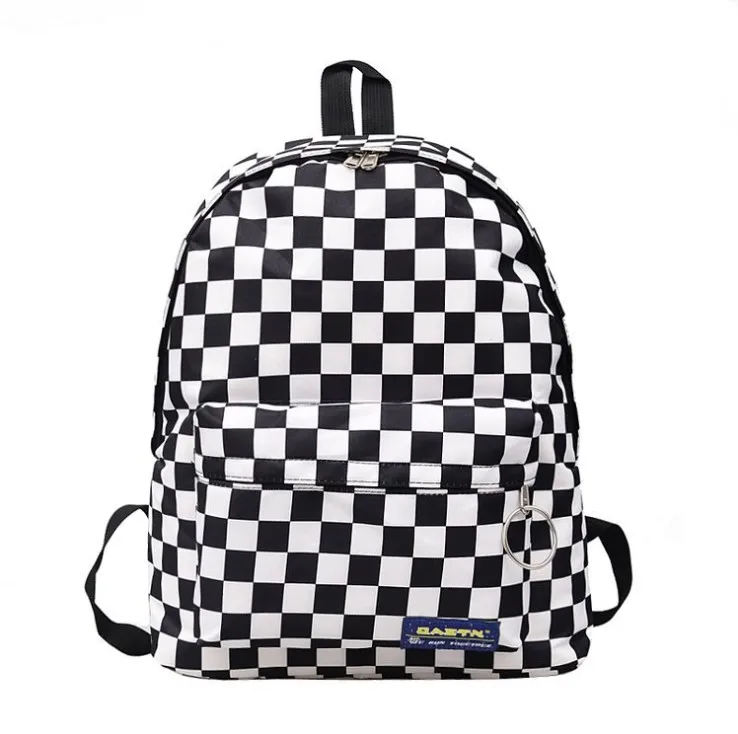 

New Trend Sale Backpack Women Men Unisex Lattice Checkerboard Teenager Preppy School Bag Couples shoulder Back Pack Travel Bag