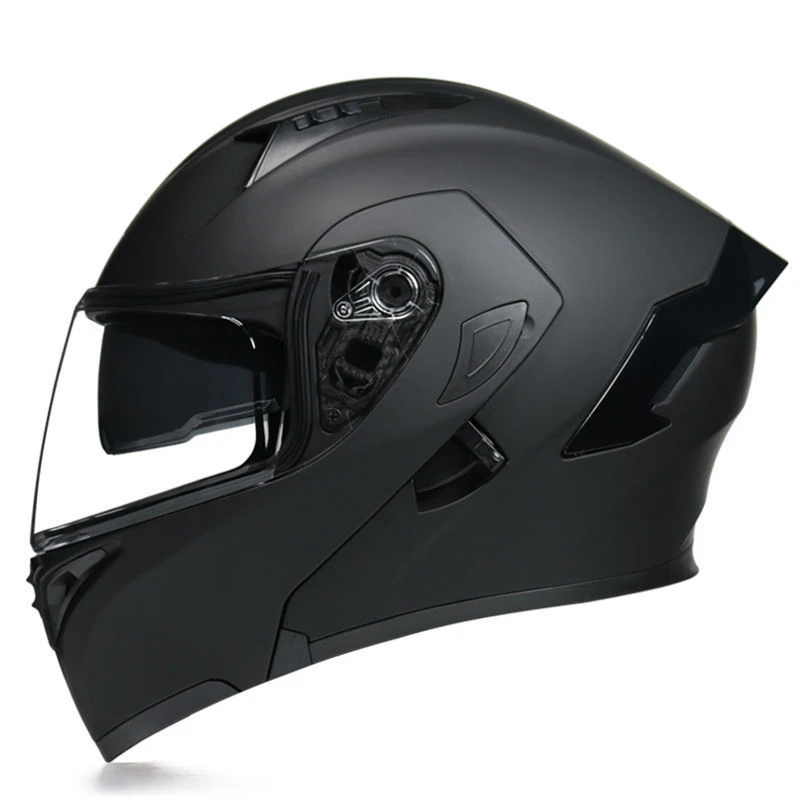 

Flip Up Modular Black Full Face Motorcycle Helmet Capacete De Moto Casque Cross Scooter Cafe Racer Casco Off Road Enduro