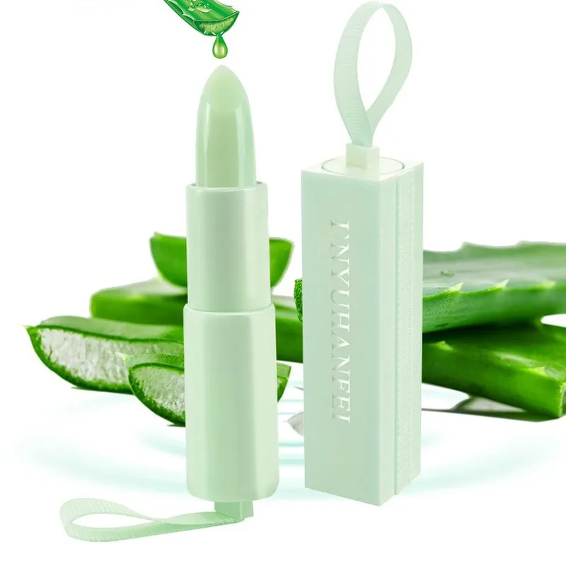 Натуральный Увлажняющий бальзам для губ алоэ клубника мужской женский зимний