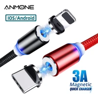 Magnetic Cable Type Micro USB Cable For Phone Android USB Fast Charge Universal Magnet Cord Charging For IPhone Quick Wire