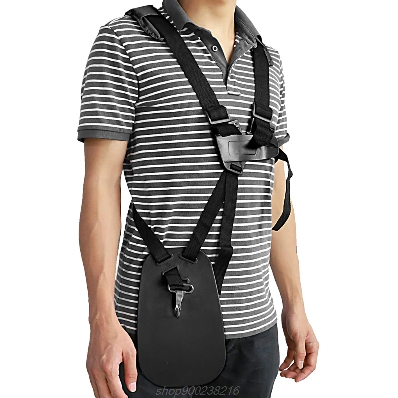 

Double Comfortable Linen Waist Belt Shoulder Strap Black Trimmer Shoulder Strap for Lawn Mower/pruner/pruner M15 21 Dropship