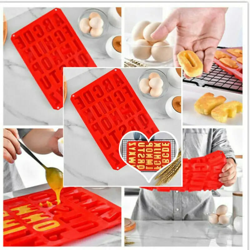 Вкусные шоколадные буквы для торта силиконовая форма искусственный алфавит