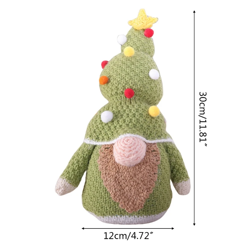 

M6CE Holiday Gnome Handmade Swedish Tomte Christmas Elf Decoration Thanks Giving Day Gifts Farmhouse Kitchen Decor