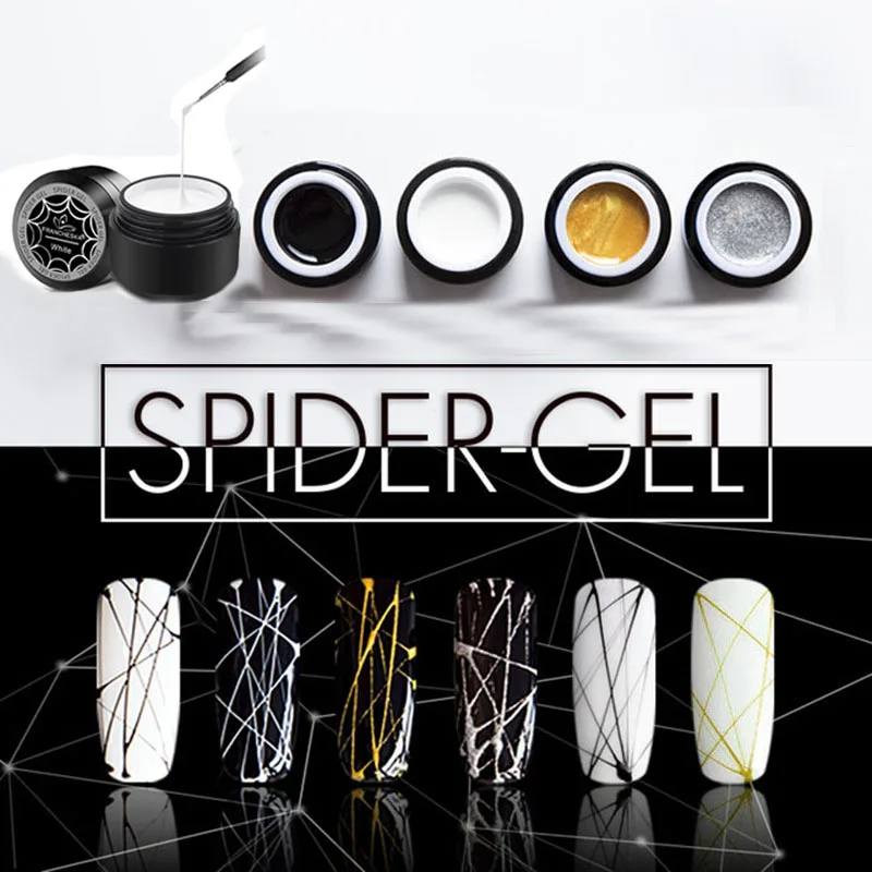 

8ml Spider Wire Drawing Nail Painting Gel Nail Art Design Pulling Silk Point Line Creative Soak Off Nail Art Gel Cosmetics