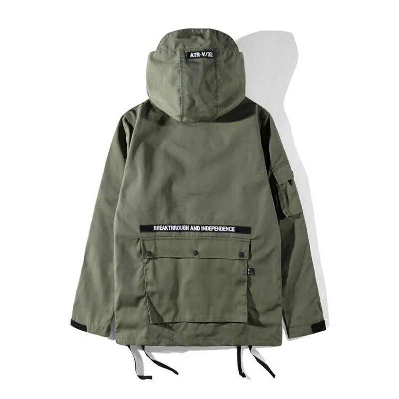 CROXX Techwear Мужская Военная полевая Толстовка карго куртка ветрозащитная панк