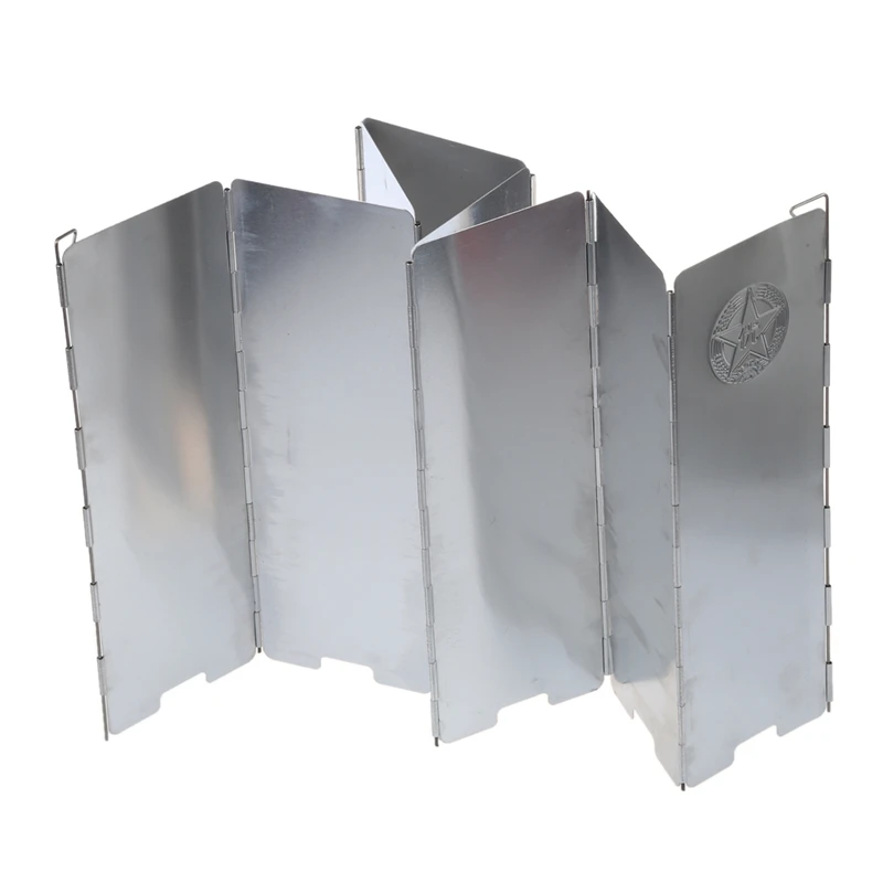 8-Plate Aluminum Alloy Camping Cooker Stove Foldable Wind Shield Screen | Спорт и развлечения