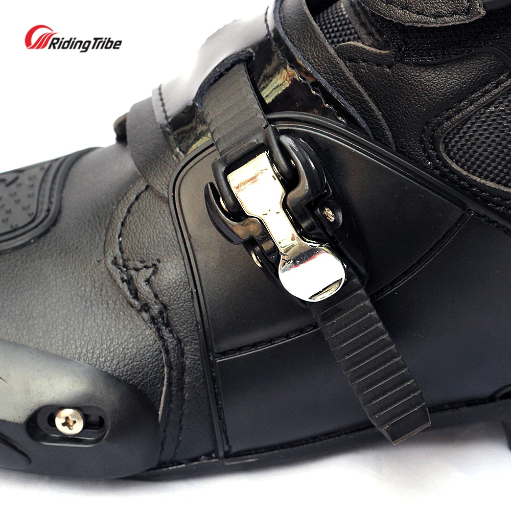 Ботинки в байкерском стиле Водонепроницаемая Обувь для мотокросса обувь мужчин