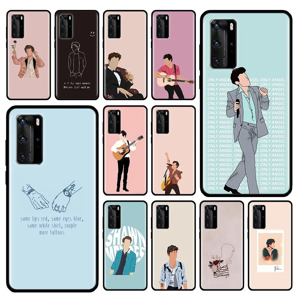 Чехол для татуировок Larry Stylinson Huawei P30 P40 Lite P20 Pro P Smart S Z Plus 2019 Mate 20 мягкий черный чехол
