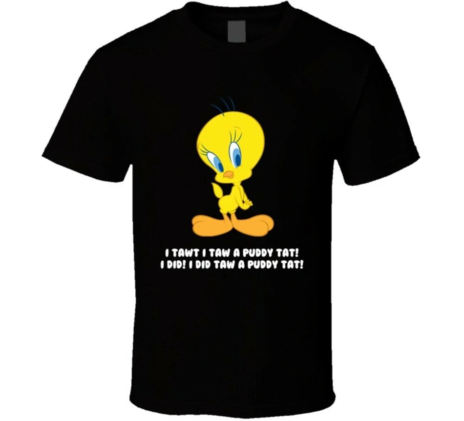 Tweety Bird Looney Toons/Винтажная футболка с героями мультфильмов Футболка в стиле