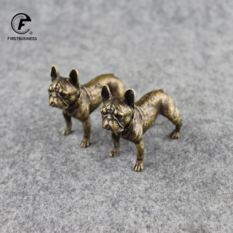 Медные Настольные Украшения бульдог миниатюрные фигурки ручной работы ретро