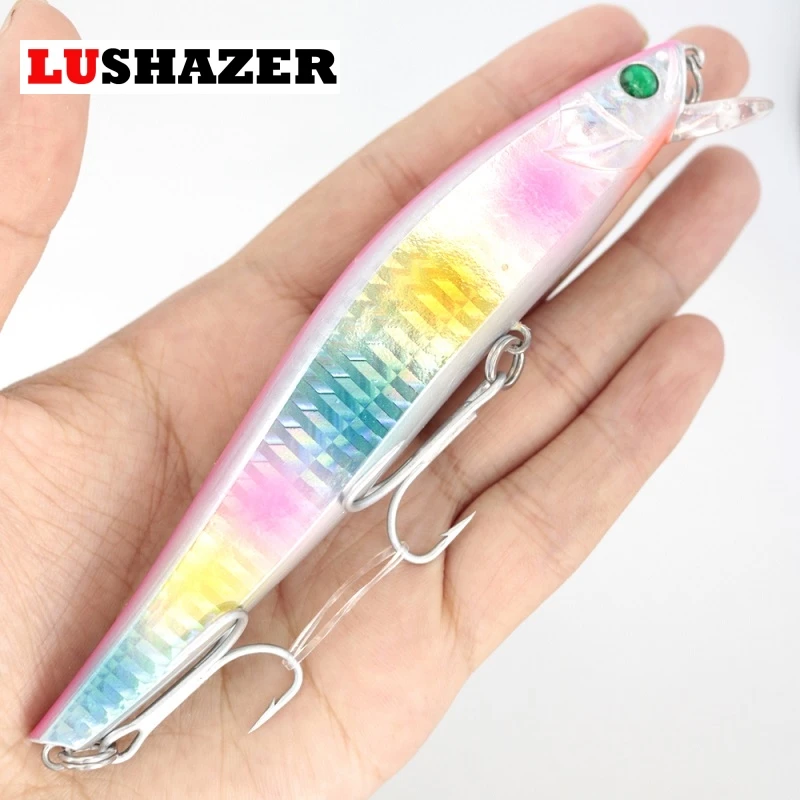2017 новое поступление LUSHAZER minnow рыболовная приманка 130 мм/25 г 115 мм/16 пластиковые