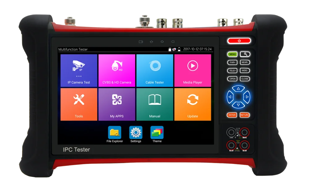 Тестер видеонаблюдения аналоговый 7 дюймов сенсорный экран 4K 1080P|Монитор и