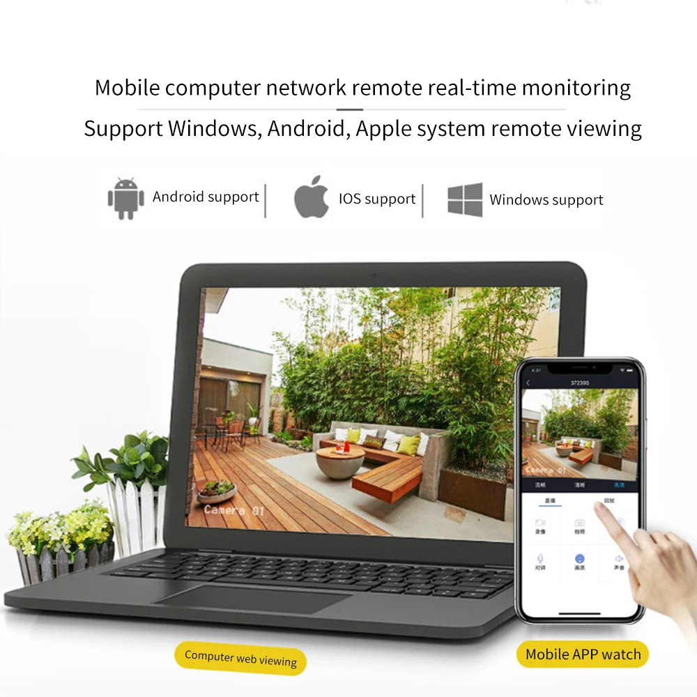 Мини монитор ip камера удаленный 1080P домашняя WiFi наблюдения безопасности HD