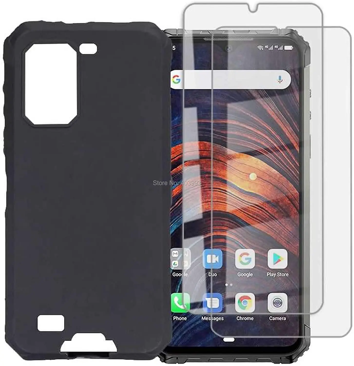 Стекло 3 в 1 + силиконовый чехол для Ulefone Armor 7 закаленное стекло защиты экрана |