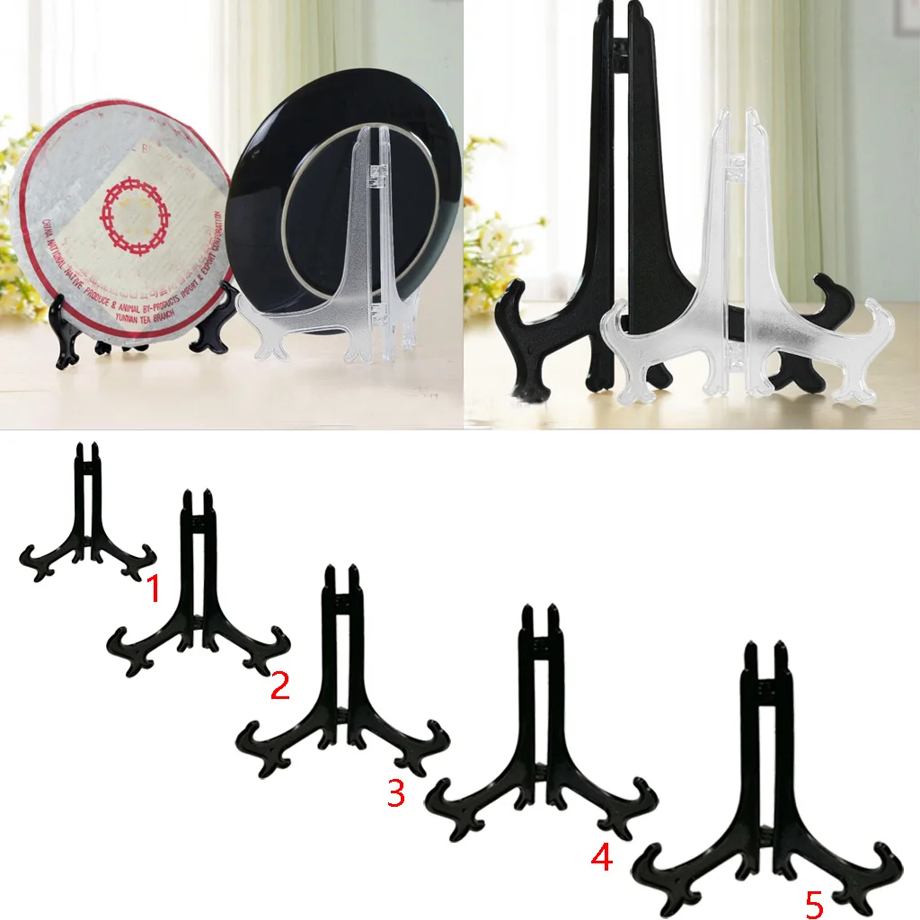 5 шт. 4 '' 12'' Дисплей Стенд Черный мольберт пластина дисплей фото держатель